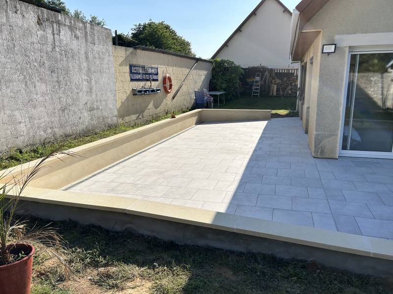 Entreprise de maçonnerie et carrelage pour terrasse près du Havre