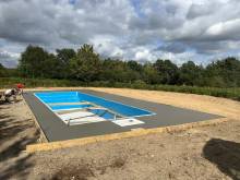 Piscine en kit aquinox construite par CGMS Construction, au Havre