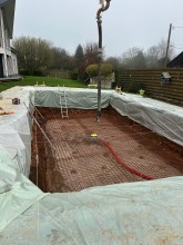 piscine en construction sur le havre